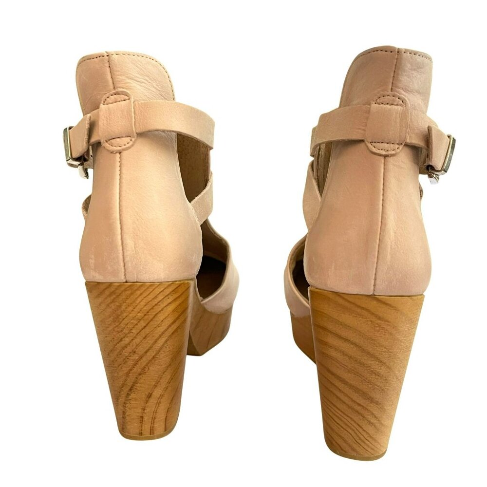 Free People Blush Cedar Clogs Leather Size EU 38 US 8 - Picture 5 of 8